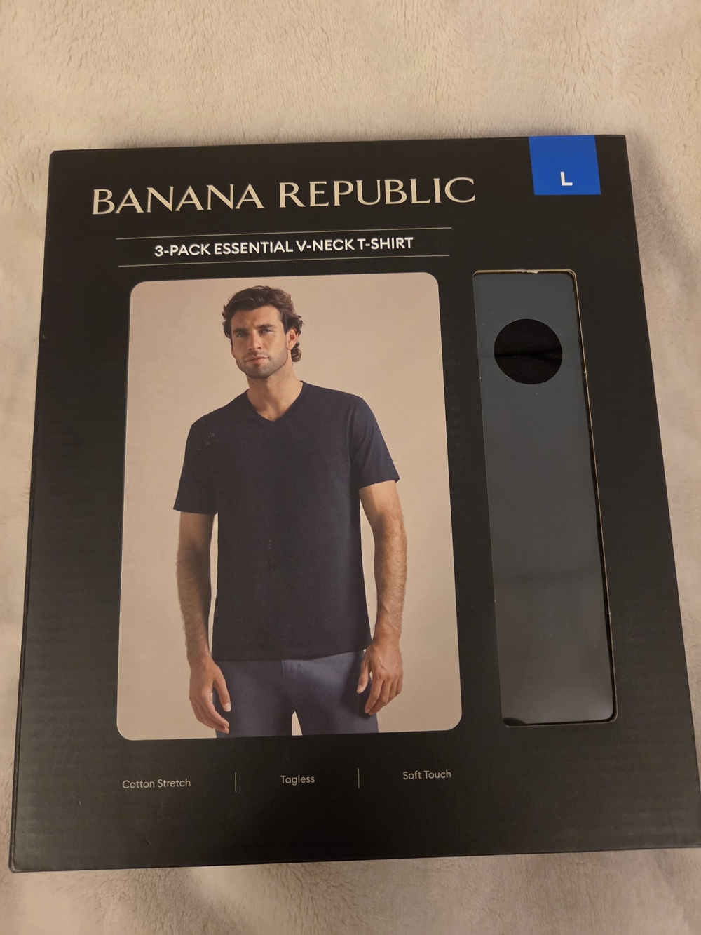Banana Republic Men's Black 3-Pack V-Neck T-Shirts